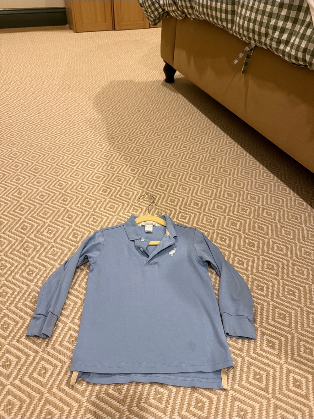 The Beaufort Bonnet Company Light Blue Long-Sleeve Polo for Kids